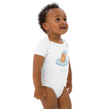 Blue Bear On A Cloud Baby Boy Due Bodysuit