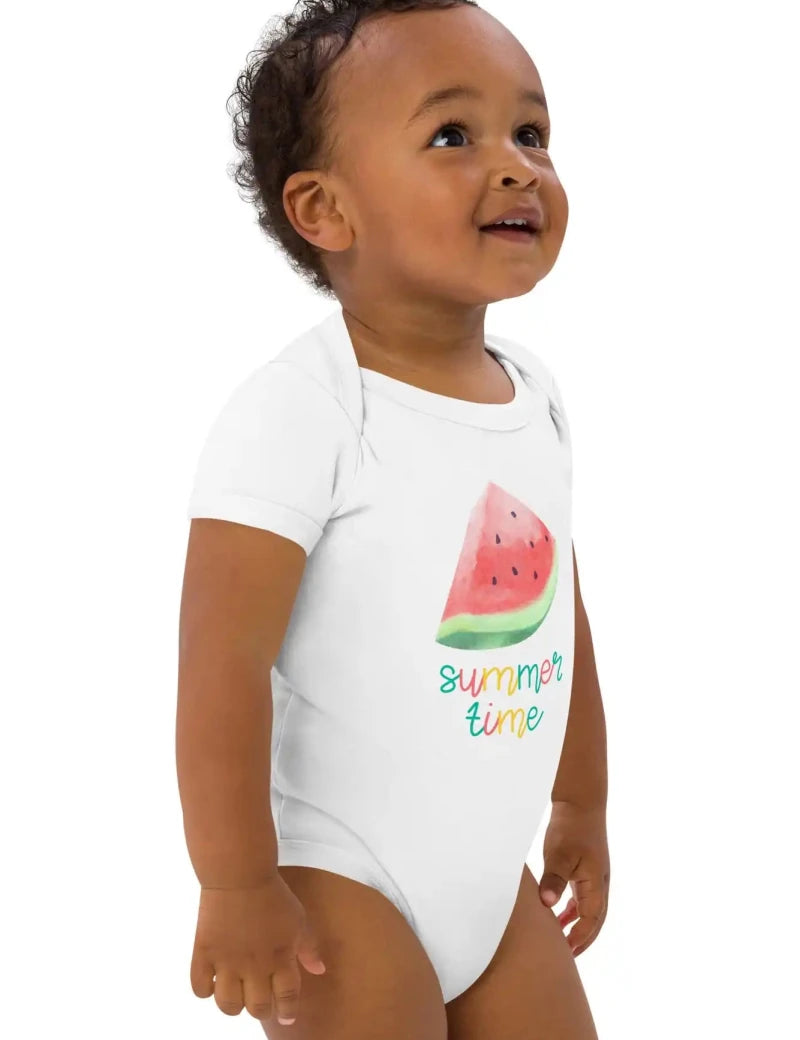 Watermelon Summertime Bodysuit - Cozy Crew Club