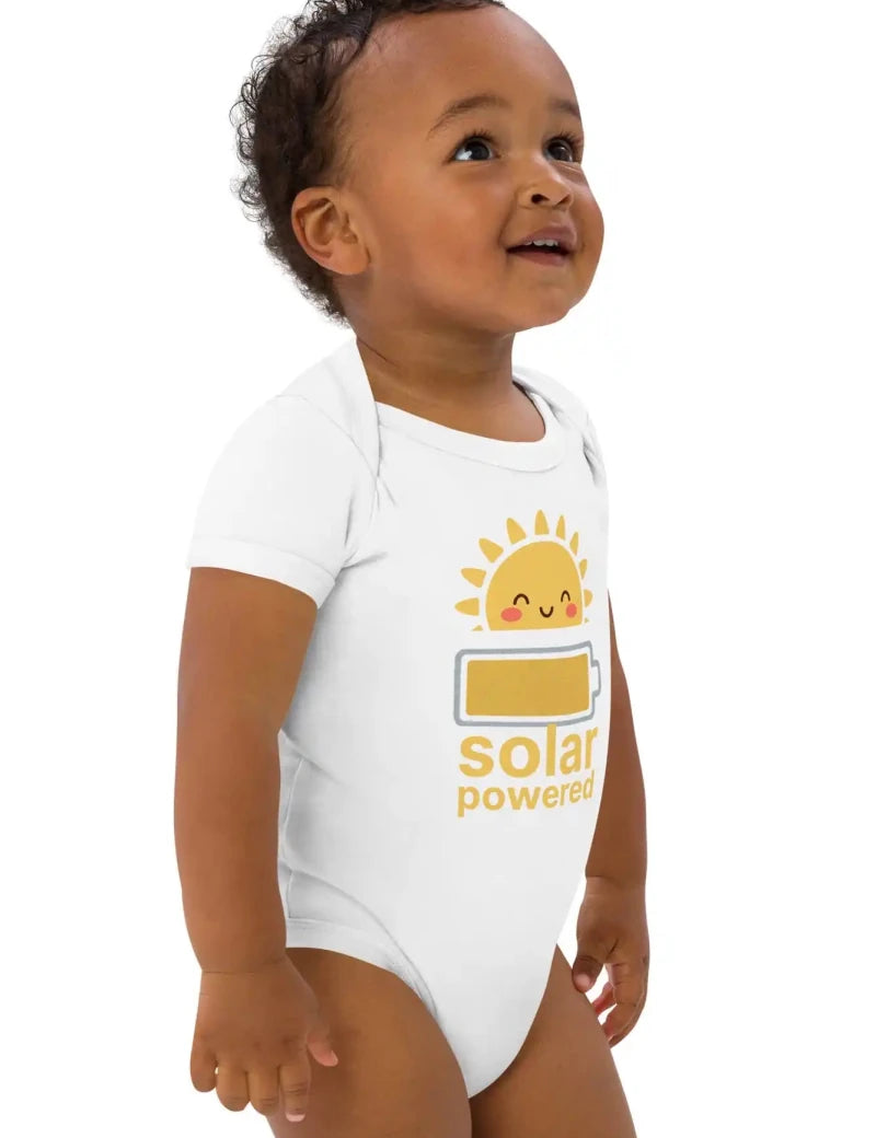 Solar Powered Bodysuit in White - Cozy Crew Club