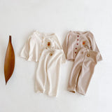 The Waffle Button Down Tracksuit Set