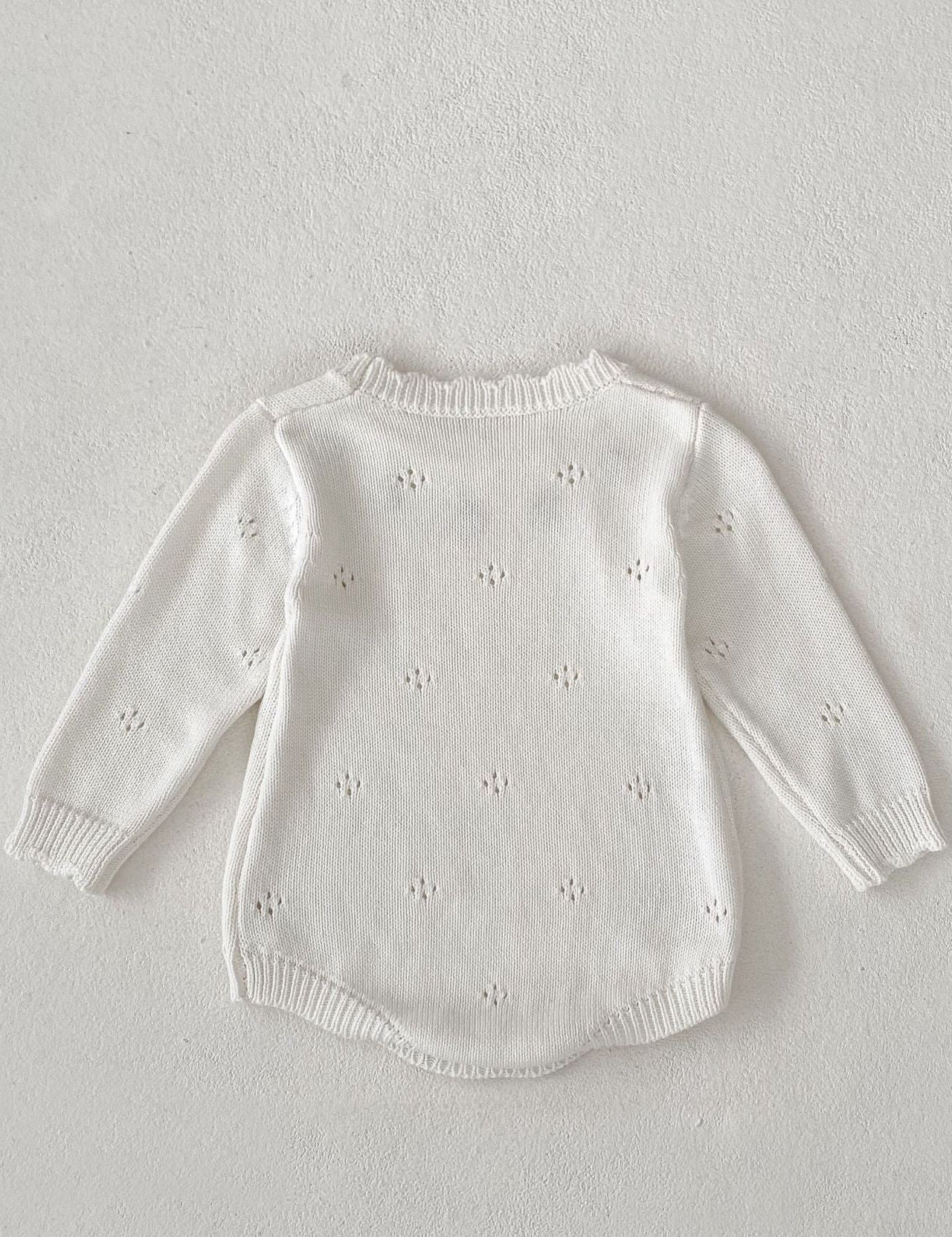 White Stawberry Knit Bodysuit Cozy Crew Club Bodysuits mora-uk.myshopify.com white-stawberry-knit-bodysuit 10off, 20off, allproducts, Baby, bear, BFCM-30, BFCM20, bodysuit, BOXINGDAY, candy, candycain, christmas, CHRISTMAS20, clothing, happy bear, new in, nightwear, nonpersonalised, PADDY10, WINTER30, zero