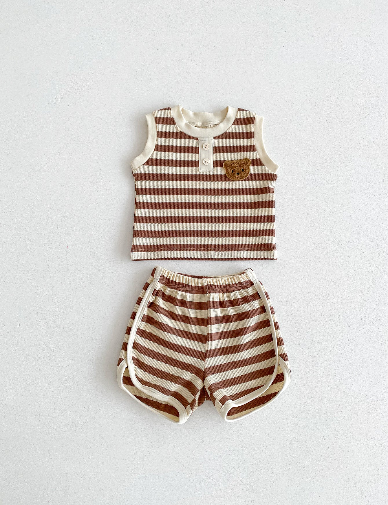 The Bear Beach Stripe Shorts & T-Shirt