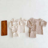 The Waffle Button Down Tracksuit Set