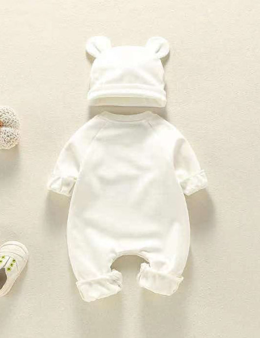 Bear Patch Romper, Hat - Brown or White Cozy Crew Club Rompers mora-uk.myshopify.com bear-patch-romper-hat-and-mittens 10off, 20off, allproducts, baby, baby collection, bear, bear collection, bear print, BFCM-20, BFCM-25, BFCM20, BOXINGDAY, China, CHRISTMAS20, clothing, LINECARD, new in, nightwear, nonpersonalised, outfit, PADDY10, romper, WINTER30