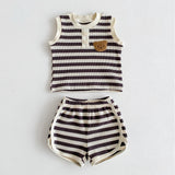 The Bear Beach Stripe Shorts & T-Shirt
