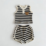 The Bear Beach Stripe Shorts & T-Shirt