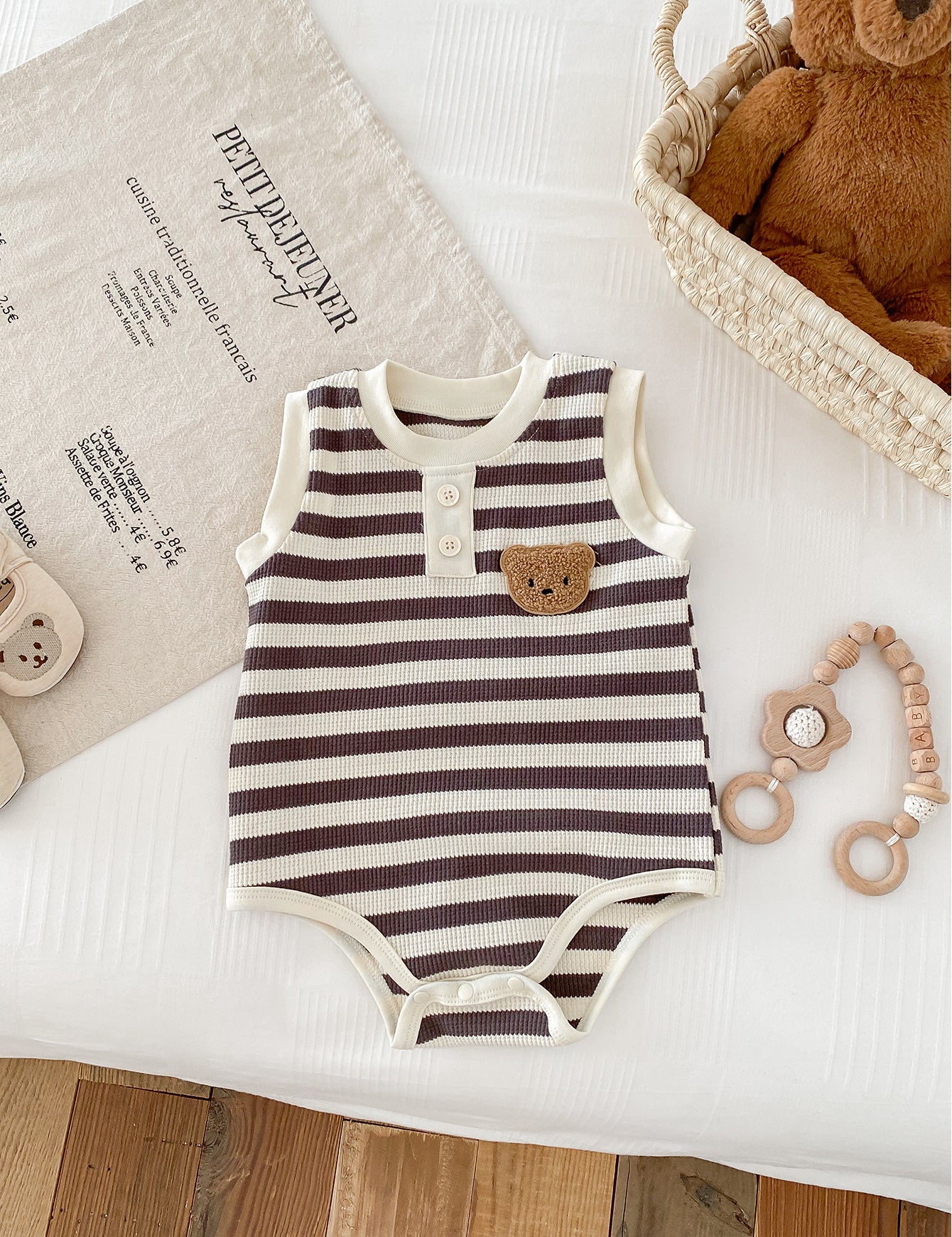 The Bear Beach Stripe Bodysuit