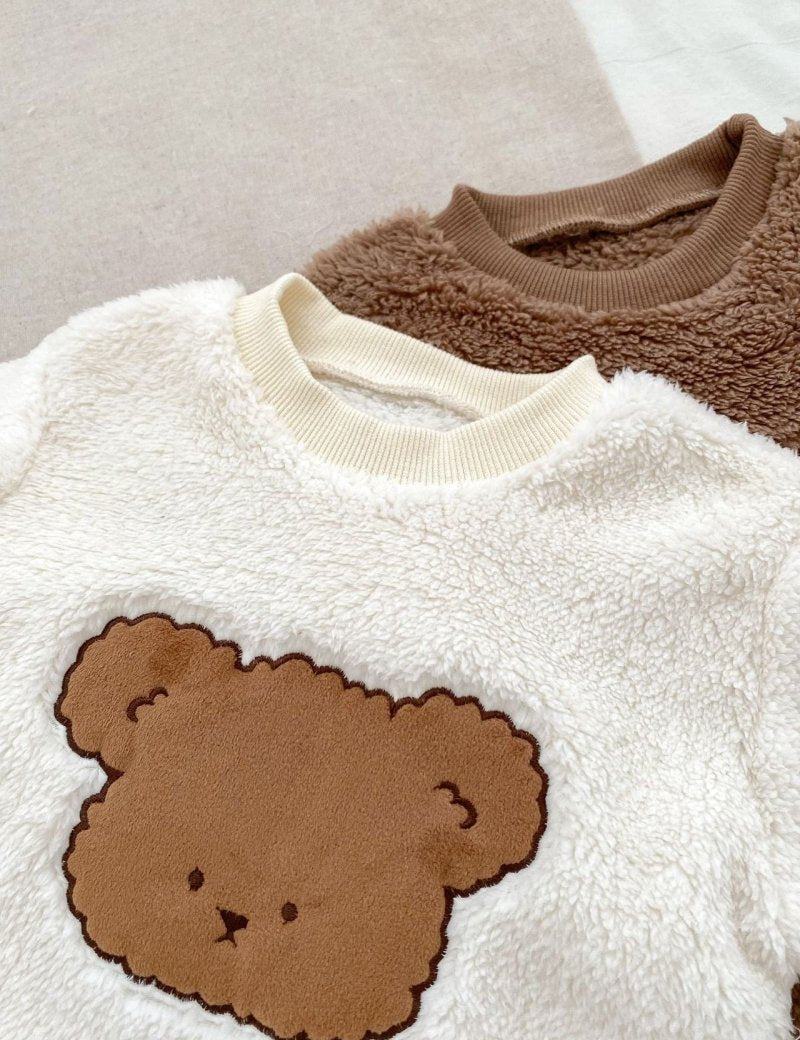 The Love Fur Bear Knitted Hooded Pramsuit - Cozy Crew Club