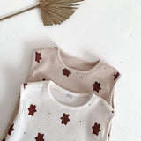 2-teiliges Set aus T-Shirt und Shorts mit süßem Bären-Motiv