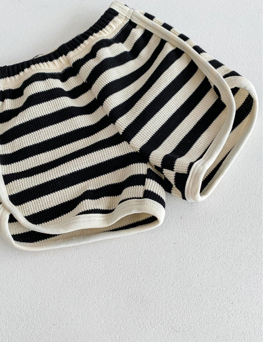 The Bear Beach Stripe Shorts & T-Shirt - Cozy Crew Club
