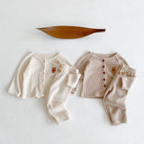 The Waffle Button Down Tracksuit Set