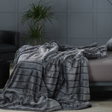 Mora Makalu Interior Luxury Soft Fox Faux Fur Throw Blanket