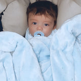 Cocole (Blau) Personalisierte weiche Mikrofaser-Babydecke
