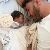 Cocole (Beige) Personalised Microfibre Soft Baby Blanket