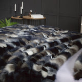 Mora Dinka Interior Luxury Soft Fox Faux Fur Throw Blanket