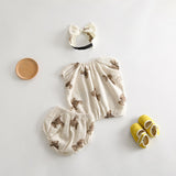 Bear 3 Piece Summer Set (T-Shirt, Shorts & Headband)