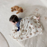 The Bear Muslin Blanket Swaddle