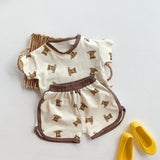 Ensemble 2 pièces t-shirt et short ours