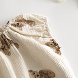Bear 3 Piece Summer Set (T-Shirt, Shorts & Headband)