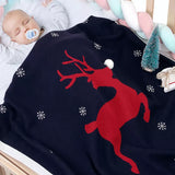 Rudolph Christmas Crotchet Baby Blanket