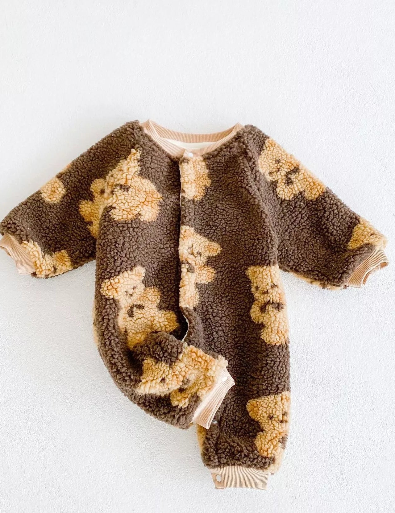 Bear Fleece Romper Cozy Crew Club Rompers mora-uk.myshopify.com bear-fleece-romper Bear Fleece Brown / 0-6 M BFR06B 10off, 20off, allproducts, baby, baby collection, bear, bear collection, bear print, beautifulbambino, BFCM-20, BFCM-25, BFCM20, China, CHRISTMAS20, clothing, daywear, easter50, LINECARD, new in, nonpersonalised, PADDY10, pramsuit, romper, WINTER20, zero