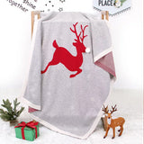 Rudolph Christmas Crotchet Baby Blanket