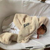 Cocole (Beige) Personalised Microfibre Soft Baby Blanket