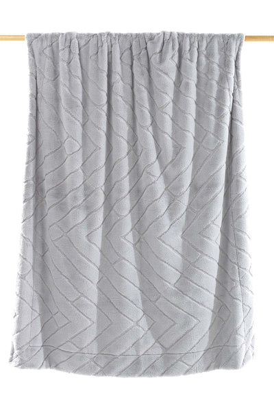 The Cozy Mora Kaplan Interior Luxury Soft Fox Faux Fur Throw Blanke