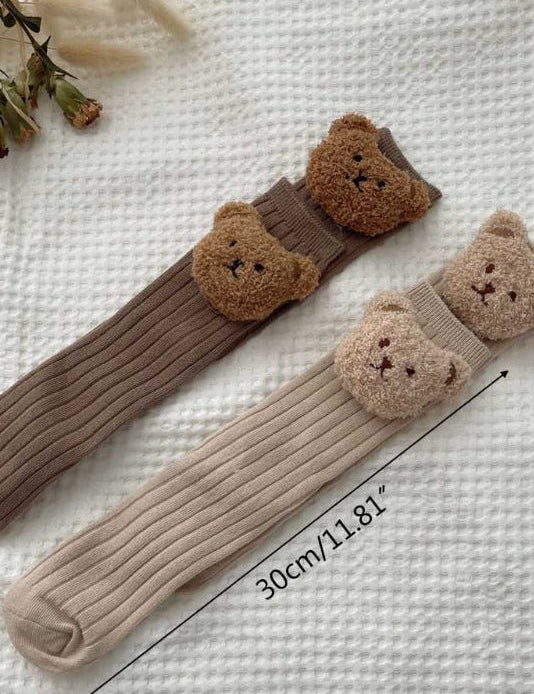 The Bear Knee Socks - Cozy Crew Club