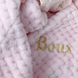 Cocole (Pink) Personalised Microfibre Soft Baby Blanket