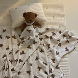 The Bear Muslin Blanket Swaddle