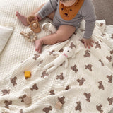 The Bear Muslin Blanket Swaddle