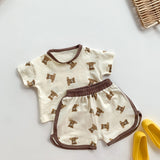 Ensemble 2 pièces t-shirt et short ours