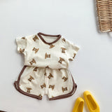 Ensemble 2 pièces t-shirt et short ours