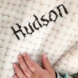 Cocole (Beige) Personalised Microfibre Soft Baby Blanket