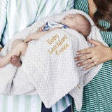Mora Cocole (Grau) Personalisierte weiche Mikrofaser-Babydecke
