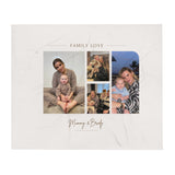 Family Moments Photo Print Throw Blanket