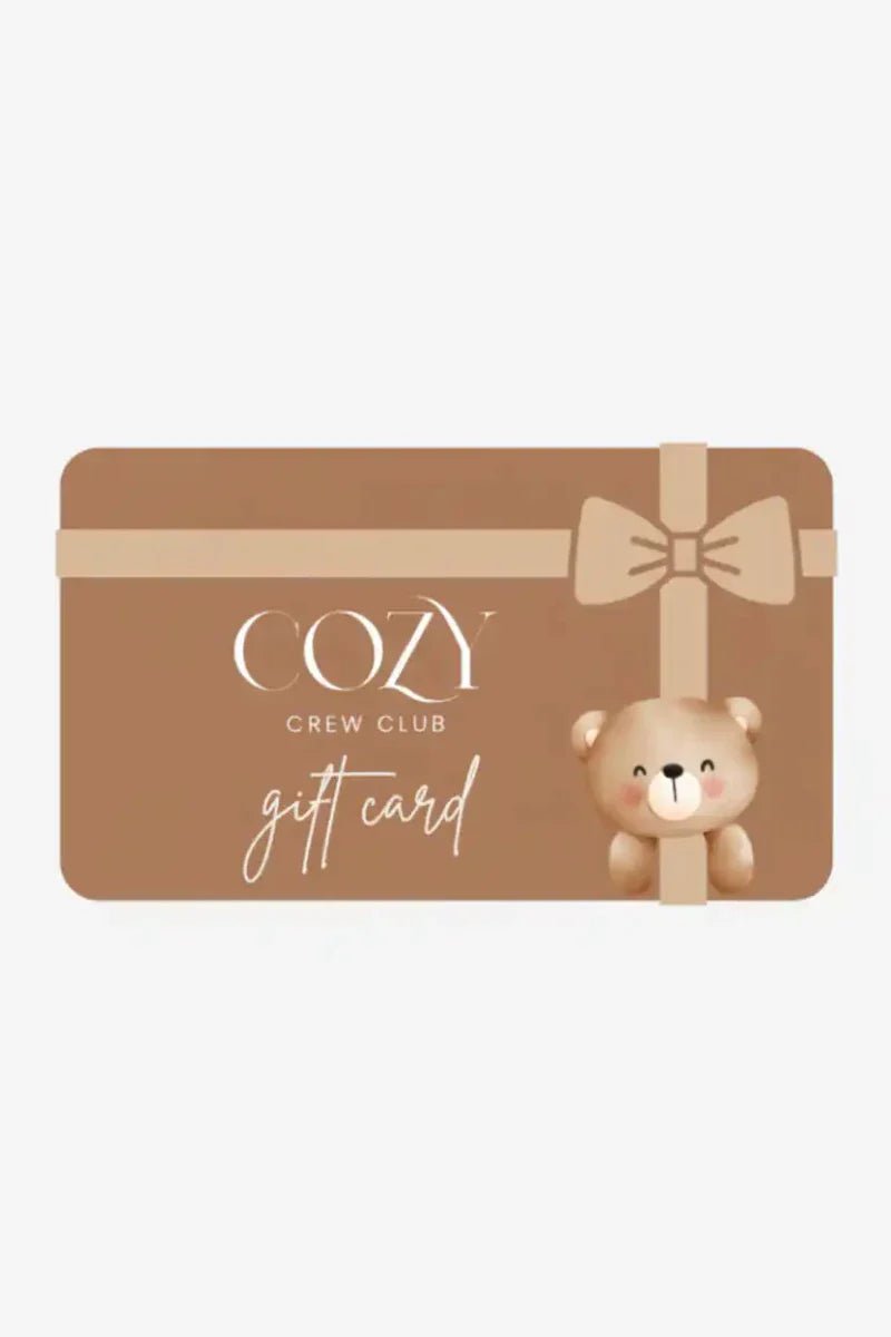 GIFT CARDS COZY CREW CLUB