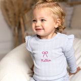 Knitted Bow Frill Romper