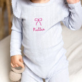 Knitted Bow Frill Romper