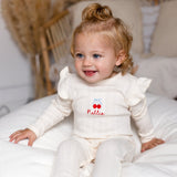 Knitted Cherry Romper