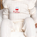 Knitted Cherry Romper