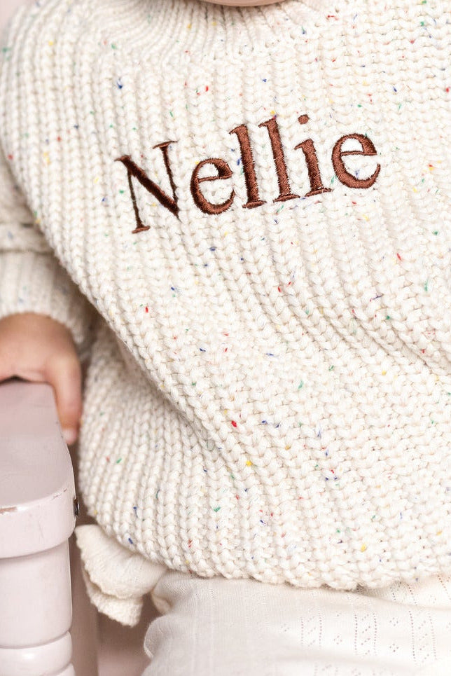 COZY Rainbow Speckle Chunky Sweater | Natural Cozy Crew Club Jumpers mora-uk.myshopify.com cozy-rainbow-speckle-chunky-sweater-natural   100% cotton, 20off, 33off, 40off, allproducts, baby, baby collection, bear, bear collection, bear print, BFCM-30, BFCM20, boy, china, CHRISTMAS20, clothing, embroidery, girl, hoodie, hoody, KNIT, new in, nightwear, onesie, PADDY20, playsuit, rainbow, ultracozy, WINTER20, zero