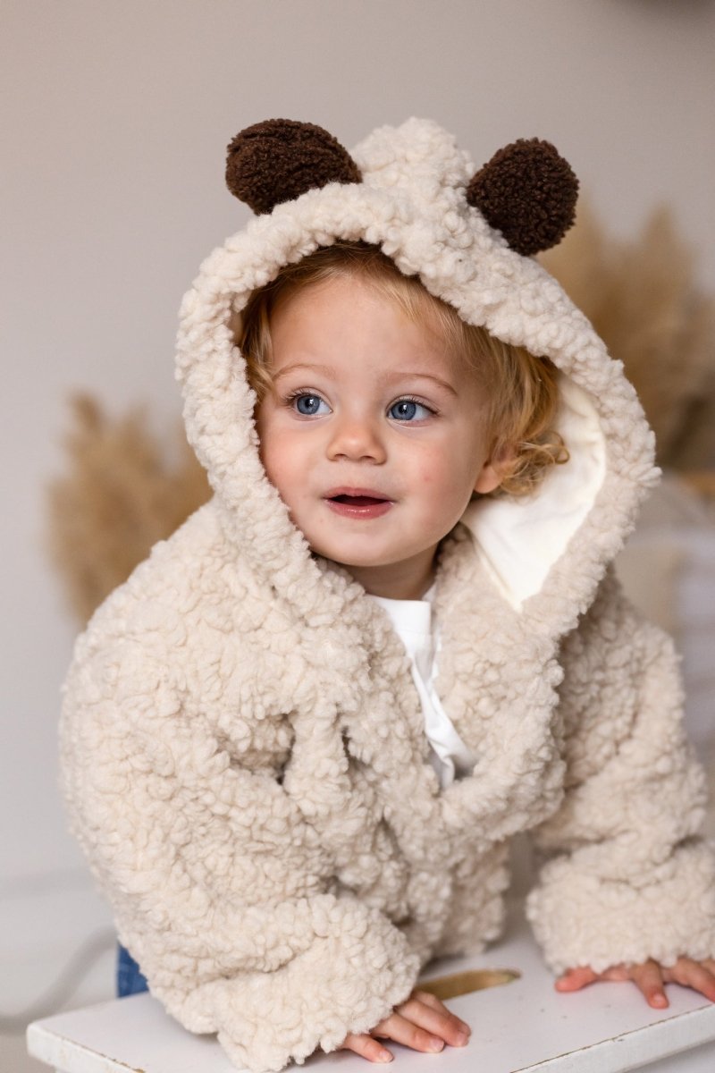 Fur Bear Winter Coat Hood