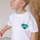 Cozy Heart Club Graphic Tee - White - Green Heart Cozy Crew Club T-Shirts mora-uk.myshopify.com cozy-heart-club-graphic-tee   All Products, aw25, BFCM-NEW20, CHRISTMAS20, navy, nonpersonalised, PADDY33, TOPS, ultracozy, whatnot, wholesale, wholesale-int, WINTER20