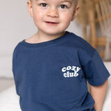 Cozy Crew Club Graphic Tee - Navy Cozy Crew Club T-Shirts mora-uk.myshopify.com cozy-crew-club-midnight-graphic-tee   All Products, aw25, BFCM-NEW20, CHILDSPLAY, navy, nonpersonalised, PADDY33, TOPS, ultracozy, whatnot, wholesale, wholesale-int
