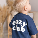 Cozy Crew Club Graphic Tee - Navy