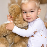 Bear Cotton Zip Sleepsuit One Piece