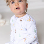 The COZY Hop Sleepsuit Ribbed Cotton Zip One Piece - Cozy Crew Club