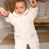 The Fur Bear Lining Fluffy Coat Romper